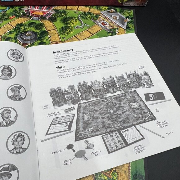 2005 Clue Mysteries Decoding Detective 50 Cases Board Game Parker Bros COMPLETE - Picture 13 of 16
